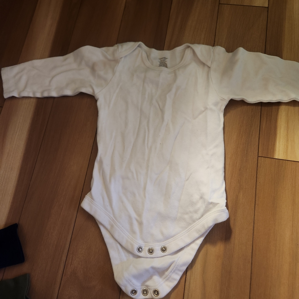 White Long Sleeve Onesie